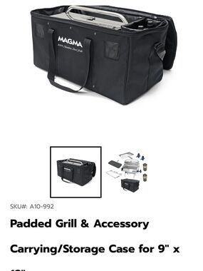 MAGMA Padded Grill Carrying Case in Black